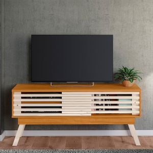 Bancada Para Tv Até 65 Polegadas Frizz 1.5m Cinamomo Off White