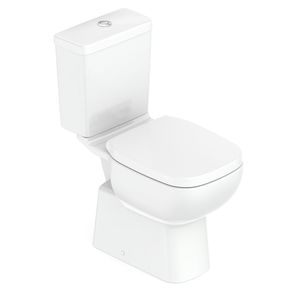 Kit De Bacia Com Caixa Acoplada Com Assento Termofixo E Itens De Instalação Debba Confort Roca Branco