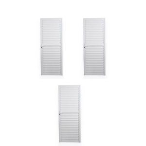 Kit Com 3 Portas De Alumínio Laminada 210x70cm Soft Plus Mgm Branco