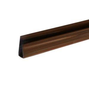 Kit 5 Caixas Com 75 M Acabamento Perfil U Para Forro Pvc 8mmx3cmx3,00m Bariri Mogno