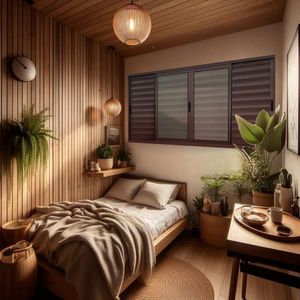 Veneziana Elite 6 Folhas Moveis 100 X 200 Vidro Liso Marrom