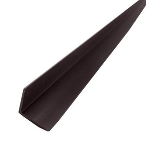 Kit 5 Caixas Com 75 M Cantoneira Em L Pvc Protetor De Canto 25x25mm Barra 300cm Bariri Marrom
