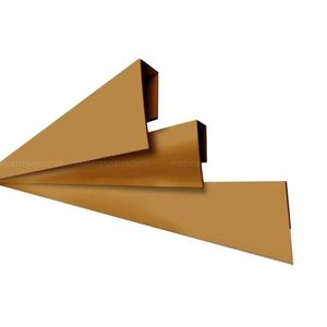 Kit 5 Caixas Com 45 M Rodaforro Perfil U Polifort Para Acabamento Lateral 8mm X 3cm X 3,00m (barra) Mogno