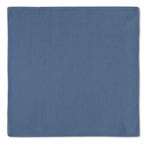 Kit 2 Guardanapos Em Tricoline Liso 43x43 + 2 Argolas Azul