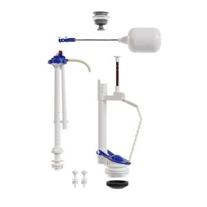 Mecanismo Completo Universal Simples Com Acionamento Superior Com Botão Branco Branco