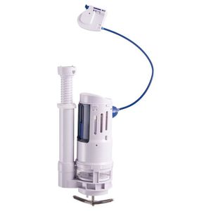 Saída De água Universal Dupla Para Bacia Monobloco Branco E Azul