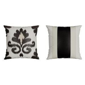 Kit 2 Capas Para Almofada Acetinada Silk Home 43x43cm Preto