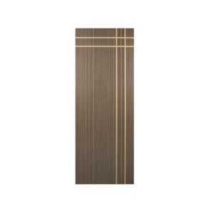 Kit Com 2 Folhas De Porta Madeira Decorada 210x90cm Espessura 3,5cm Mantiqueira Mgm Carvalho Quebec
