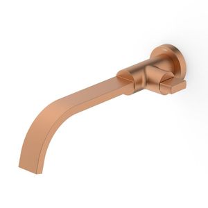 Torneira Para Lavatório De Parede Flow Celite Rose Gold Matte