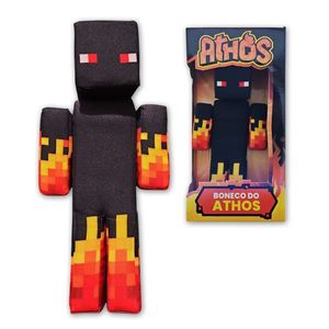 Boneco Minecraft Pelúcia Streamer Youtuber Athos