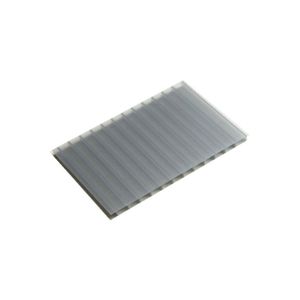 Chapa De Policarbonato Alveolar Cinza Refletivo 10mm - 2,10m X 6,00m - Polygal