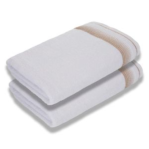 Kit Com Toalhas De Banho Luxury Soft Beka Luxo Branco