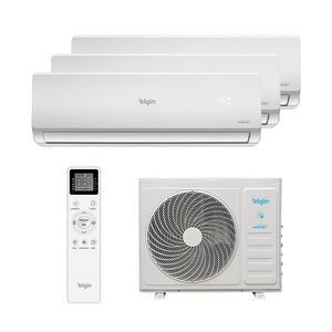 Ar Condicionado Multi Split Inverter Elgin Hi Wall R-32 Wi-Fi 27000 BTUS (2x Evap 9.000 e 1 Evap 12.000) Quente/frio 220V Monofásico