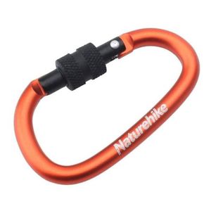 Mini Mosquetão Chaveiro Screw 6 Cm Laranja