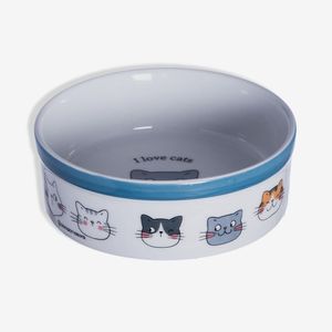Comedouro Zonacriativa Pets Tamanho G Eu Amo Gatos Zonacriativa