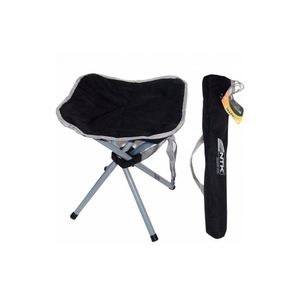Banqueta Dobrável De Camping Stool Preta - Nautika