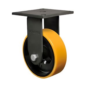 Rodizio Carga Pesada Industrial Fixo 8x2 Roda De Ferro Pu Rol. 900 Kg - Schioppa