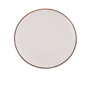 Prato Raso Porcelana Talita Branco 26cm