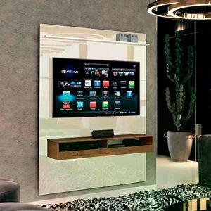 Painel Torino 1,20m Para Tvs De Até 50\" Off White Com Naturale