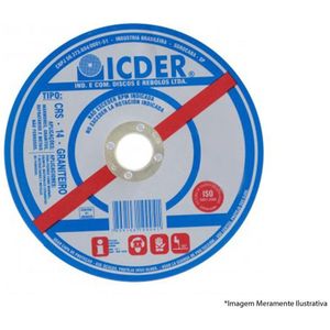Disco Corte Refrat 9x1/8x7/8 2 Telas Crs14 - Icder