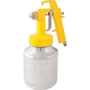 Pistola Para Pintura Com Caneca Em Alumínio Tipo Sucção Ar Direto Pdv 100 - Vonder