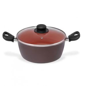 Caçarola Terracota Multiflon Com Antiaderente De Alumínio - 22cm Marrom