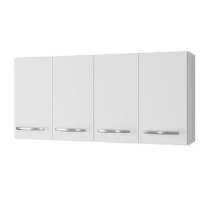 Armario Aereo 120 Cm 4p Mara Branco Mobbs