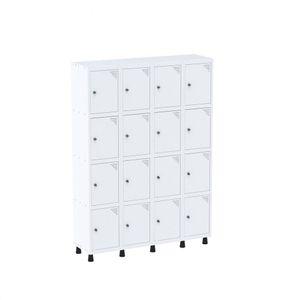 Armario Roupeiro 16 Portas Aço Grp 504/16 Branco