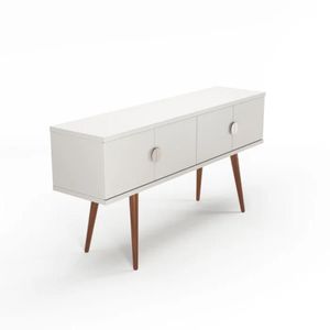 Buffet Abbey 1,52m Com 4 Portas Off/natural/champanhe