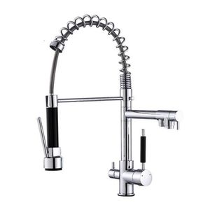 Torneira Gourmet 50cm Com Misturador Monocomando E Saída Para água Filtrada Cromada De Bancada Belcca TGM50CF-BL
