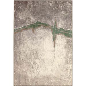 Tapete Para Sala Detalhe Musgo Marrom-verde 2,00x2,90m