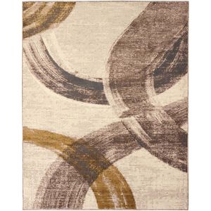 Tapete Para Sala Supreme Art Bege-marrom 2,00x2,90m