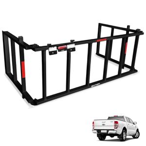 Extensor De Caçamba Ranger 2013 A 2024 Rampa Preto Reforçado 350kg