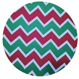 Kit 4 Capas Sousplat Zigzag Natal 35cmx35cm