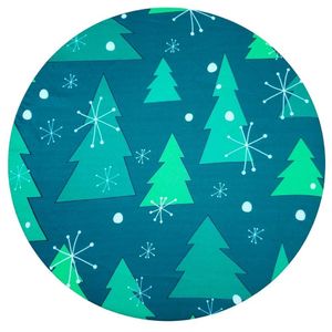 Kit 4 Capas Sousplat árvore De Natal Verde 35cmx35cm