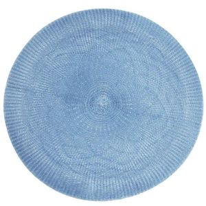 Kit 4 Sousplats Yoi Crochê Azul 38cmx38cm azul