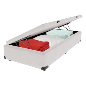 Cama Box Baú Solteiro 88x188 Branco