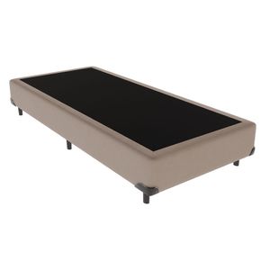 Base Box Solteiro Bege 88cm Madeira