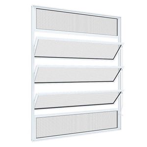 Janela Basculante Riobras Alumínio 100x80cm Branco
