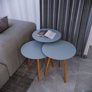 Trio Mesa De Canto 56cm X 45cm X 45cm Cristal