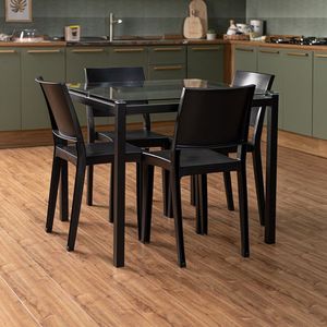 Conjunto 12 Cadeiras Hydra Plus 84,4x53,5x40,6cm Preto