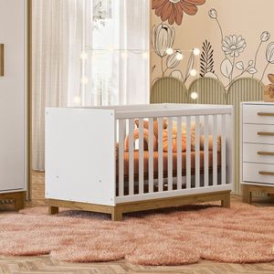 Berço Mini Cama 83x74x133 Cm Q Encanto Slim Branco Acetinado