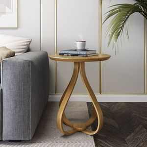Mesa De Apoio Lateral 60cm X 60cm X 70cm Rubi Amadeirado Mel