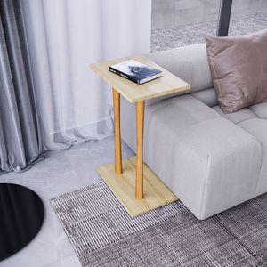 Mesa Lateral Alla 68cm X 45cm X 30cm Natural Tawary