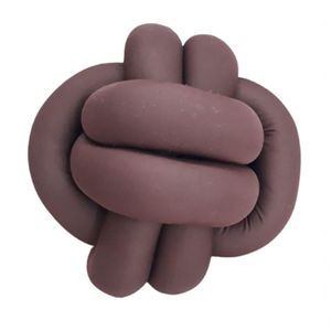 Almofada De Nó Escandinavo Nozinho Decorativo 35cm Marrom