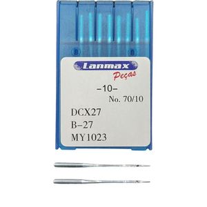 Agulha Para Máquina Overloque E Interloque Dcx27 - Pct C- 10 - Numero 10