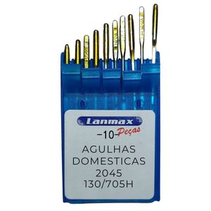 Agulha Para Máquina Doméstica 2045 Nº 16 Lanmax - Pct 10 Unidades
