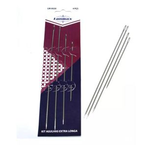 Kit Agulha De Mão Extra Longas P- Costurar Boneca 4 Medidas Lm-0520