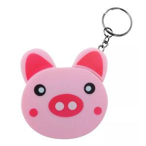 Fita Métrica De Bichinho Retratil Chaveiro Porco 150 Cm Trena Para Costura