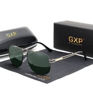 Óculos Piloto Armação De Alumínio Com Lentes Uv Verde